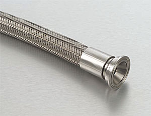 ST03 and ST0C 304 Stainless Steel Braided Convoluted PTFE Hose